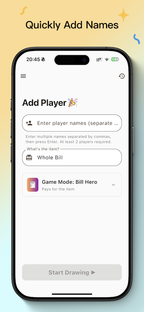 Party Hero App Screenshot 0